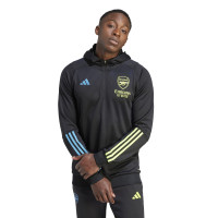adidas Arsenal Track Hoodie 2023 2024 Zwart Blauw Geel