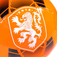 Ballon de football KNVB orange taille 5 orange noir blanc
