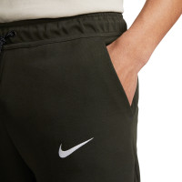 Nike FC Barcelone Tech Fleece Pantalon de Jogging 2023-2024 Vert Foncé Blanc