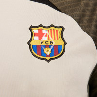 Nike FC Barcelone Strike Maillot d'Entraînement 2023-2024 Beige Noir Vert Foncé