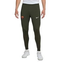 Nike FC Barcelone Strike Pantalon d Entra nement 2023 2024 Vert Fonc Blanc
