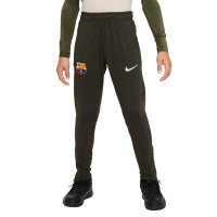 Nike FC Barcelona Strike Trainingsbroek 2023-2024 Kids Donkergroen Wit