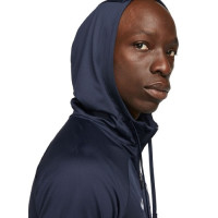 Nike Tottenham Hotspur Strike Track Survêtement Full-Zip Hooded 2023-2024 Bleu Foncé Mauve Clair Blanc