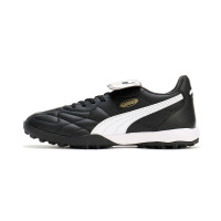 PUMA King Top Turf Chaussures de Foot (TF) Noir Blanc Or