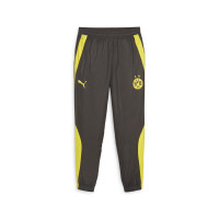 PUMA Borussia Dortmund Pre-Match Pantalon d'Entraînement Woven 2023-2024 Noir Jaune