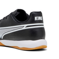 PUMA King Match Chaussures de Foot en Salle (IN) Noir Blanc