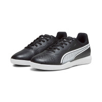 PUMA King Match Chaussures de Foot en Salle (IN) Enfants Noir Blanc