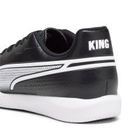 PUMA King Match Chaussures de Foot en Salle (IN) Enfants Noir Blanc