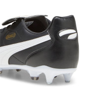 PUMA King Top Crampons Vissés (SG) Noir Blanc Or