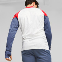PUMA IndividualCup Survêtement 1/4-Zip Blanc Bleu Rouge