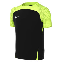 Maillot d'entraînement Nike Dri-Fit Strike III pour enfant noir jaune blanc