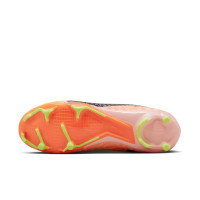 Nike Zoom Mercurial Vapor 15 Academy Gazon Naturel Gazon Artificiel Chaussures de Foot (MG) Orange Noir