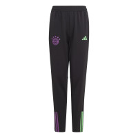 adidas Bayern Munich Pantalon d'Entraînement 2023-2024 Enfants Noir Vert Mauve