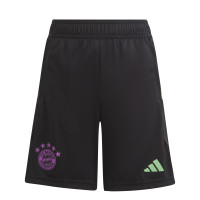 adidas Bayern Munich Short d'Entraînement 2023-2024 Enfants Noir Vert Mauve