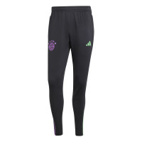 adidas Bayern Munich Pantalon d'Entraînement 2023-2024 Noir Vert Mauve