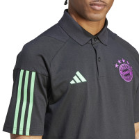 adidas Bayern Munich Polo 2023-2024 Noir Vert Mauve