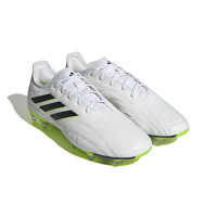 adidas Copa Pure.2 Gazon Naturel Chaussures de Foot (FG) Blanc Noir Jaune Vif