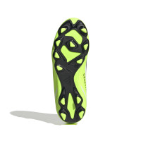 adidas X Crazyfast.4 Gras Voetbalschoenen (FxG) Kids Wit Felgeel Zwart