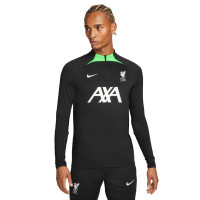 Nike Liverpool Strike Survêtement 1/4-Zip 2023-2024 Noir Blanc Vert