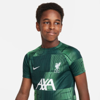 Nike Liverpool Pre-Match Maillot d'Entraînement 2023-2024 Enfants Vert Blanc