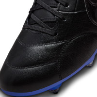 Nike Premier III Crampons Vissés Chaussures de Football (SG) Anti-Clog Noir Bleu