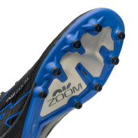 Nike Zoom Mercurial Superfly 9 Elite Gazon Artificiel Chaussures de Foot (AG) Noir Bleu Blanc