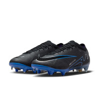 Nike Zoom Mercurial Vapor 15 Elite Crampons Vissés Chaussures de Foot (SG) Anti-Clog Noir Bleu