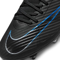 Nike Zoom Mercurial Superfly 9 Academy Crampons Vissés Chaussures de Foot (SG) Anti-Clog Noir Bleu Blanc