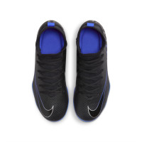 Nike Mercurial Superfly 9 Club Gazon Naturel Gazon Artificiel Chaussures de Football (MG) Enfants Noir Bleu Blanc