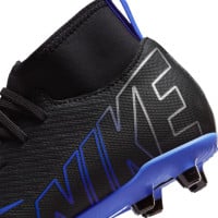 Nike Mercurial Superfly 9 Club Gazon Naturel Gazon Artificiel Chaussures de Football (MG) Enfants Noir Bleu Blanc