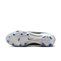 Nike Tiempo Legend 10 Pro Gazon Naturel Chaussures de Foot (FG) Noir Bleu