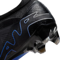 Nike Zoom Mercurial Vapor 15 Pro Gazon Naturel Chaussures de Foot (FG) Noir Bleu