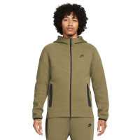 Nike Tech Fleece Sportswear Survêtement Vert Olive Noir