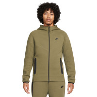 Nike Tech Fleece Sportswear Trainingspak Olijfgroen Zwart