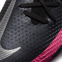 Nike PHANTOM GT ELITE PRO KUNSTGRAS VOETBALSCHOENEN (AG) Zwart Zilver Roze