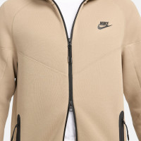Gilet de sport Nike Tech Fleece beige noir