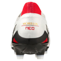 Mizuno Morelia Neo IV Beta Japan Gazon Naturel Chaussures de Foot (FG) Blanc Noir Rouge