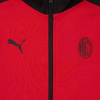 PUMA AC Milan Casual Veste 2023-2024 Enfants Rouge Noir