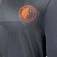Castore Feyenoord Haut d'Entraînement 2023-2024 Enfants Gris Orange Noir