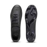 PUMA Ultra Ultimate Gazon Naturel Gazon Artificiel Chaussures de Foot (MG) Noir Argenté