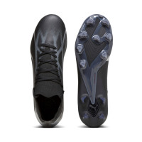 PUMA Ultra Match Gazon Naturel Gazon Artificiel Chaussures de Foot (MG) Noir Argenté