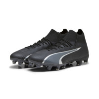 PUMA Ultra Pro Gazon Naturel Gazon Artificiel Chaussures de Foot (MG) Noir Argenté