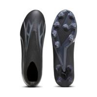 PUMA Ultra Match+ Sans Lacets Gazon Naturel Gazon Artificiel Chaussures de Foot (MG) Noir Argenté