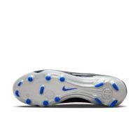 Nike Tiempo Legend 10 Club Gazon Naturel Gazon Artificiel Chaussures de Foot (MG) Noir Bleu