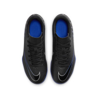 Nike Mercurial Vapor 15 Club Gazon Naturel / Gazon Artificiel Chaussures de Foot (MG) Enfants Noir Bleu Blanc