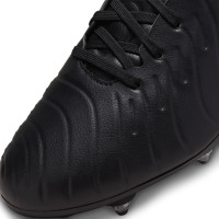 Nike Tiempo Legend 10 Academy Crampons Vissés Chaussures de Foot (SG) Anti-Clog Noir Bleu