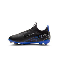 Nike Zoom Mercurial Vapor 15 Academy Gazon Naturel Gazon Artificiel Chaussures de Football (MG) Enfants Noir Bleu