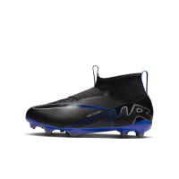 Nike Zoom Mercurial Superfly 9 Academy Sans Lacets Gazon Naturel Gazon Artificiel Chaussures de Foot (MG) Enfants Noir Bleu Blan