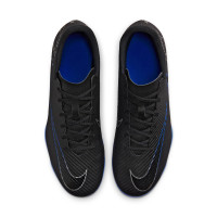Nike Mercurial Vapor 15 Club Gazon Naturel / Gazon Artificiel Chaussures de Foot (MG) Noir Bleu Blanc