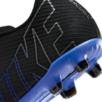 Nike Mercurial Vapor 15 Club Gazon Naturel / Gazon Artificiel Chaussures de Foot (MG) Noir Bleu Blanc